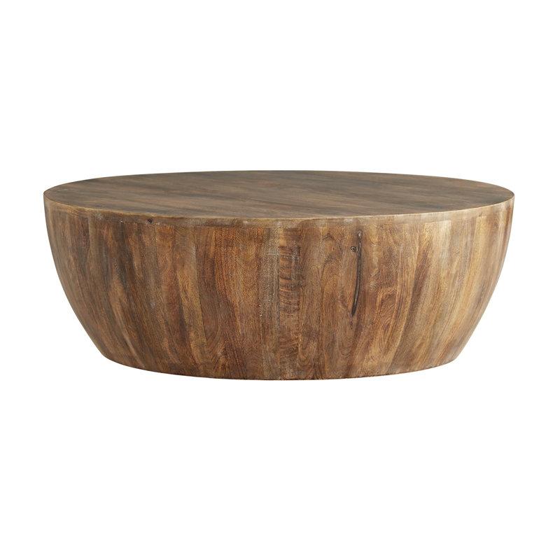 Jacob Solid Wood Cocktail Table, 12" H x 35.5" W x 35.5" D