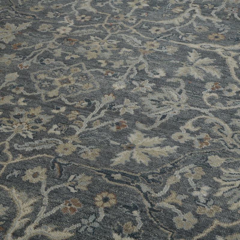 Athens Traditional Hand-Knotted Iron Area Rug, 2' X 3', Rectangle 8' x 10'