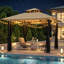 Pavillon de jardin 10X10, pavillon de jardin extérieur avec moustiquaire, pavillon de jardin en métal à double toit, pavillon pour patio couvert, pavillon de jardin robuste pour l'extérieur pour terrasse de jardin, noir / gris / kaki / bleu marine-124949854-126133271