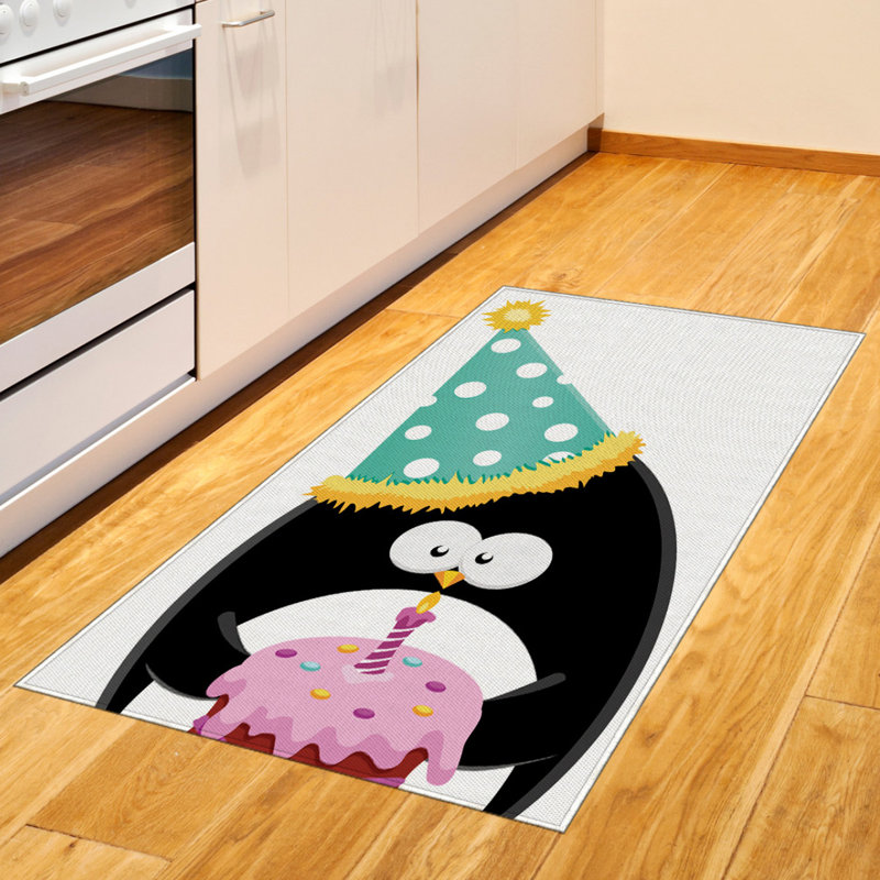 Penguin High Density Long Fiber Poly Threads Decorative Area Rug Carpet, Rectangle 2'7" x 5'
