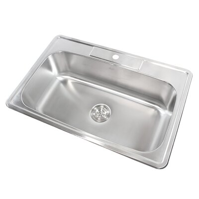 33"" L x 22"" W Drop-In Kitchen Sink with Additional Accessories -  eModern Decor, ALTS-3322-1-PK