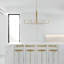 Lustre linéaire moderne à 8 lumières de style bougie Sola-1977509129