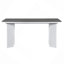Ensemble de table de salle à manger moderne 7 pièces avec 6 chaises rembourrées, gris foncé et blanc-1373074160-1373074163-1373074164
