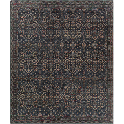 Smyrna Wool Oriental Area Rug