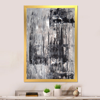 Art moderne gris et bleu II 2FDP47743