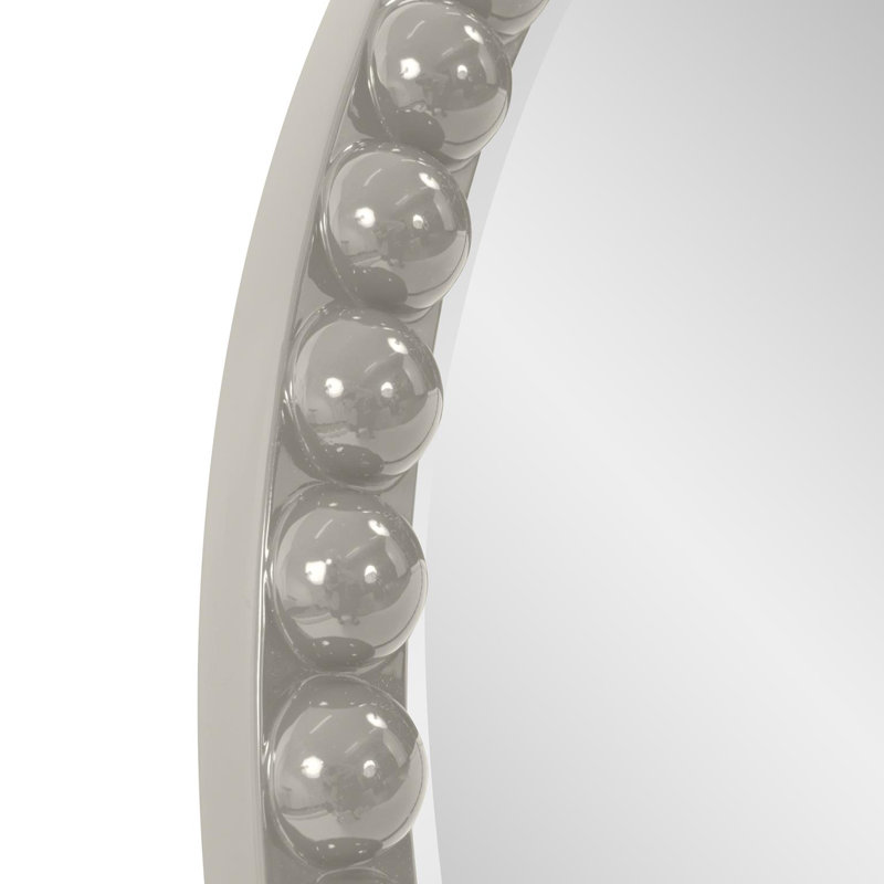 Darlene Round Mirror, Nickel