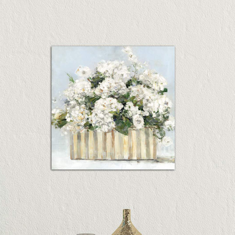 Sweet Hydrangeas 1 Piece Wrapped Canvas Painting, 66.04 cm H x 66.04 cm W x 1.91 cm D