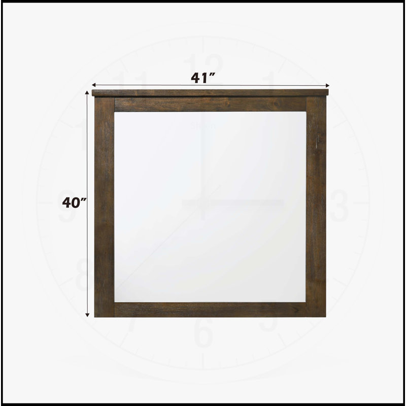 Merrilee Oak Finish Mirror
