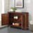 40"  Console Table with Storage Shelf, Retro Entryway Table with Adjustable Storage Shelf, Sofa Couch Table for Hallway, Entry Way, Living Room, Foyer, Navy Blue and Brown Top-1410599377