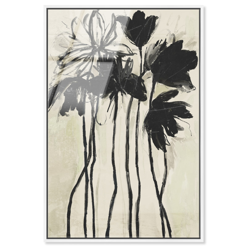 Flower Abstract Studio High-Gloss Frameless Acrylic Glass Wall Art Floral & Botanical Print by Oliver Gal, Ready to Hang, 10 x 15