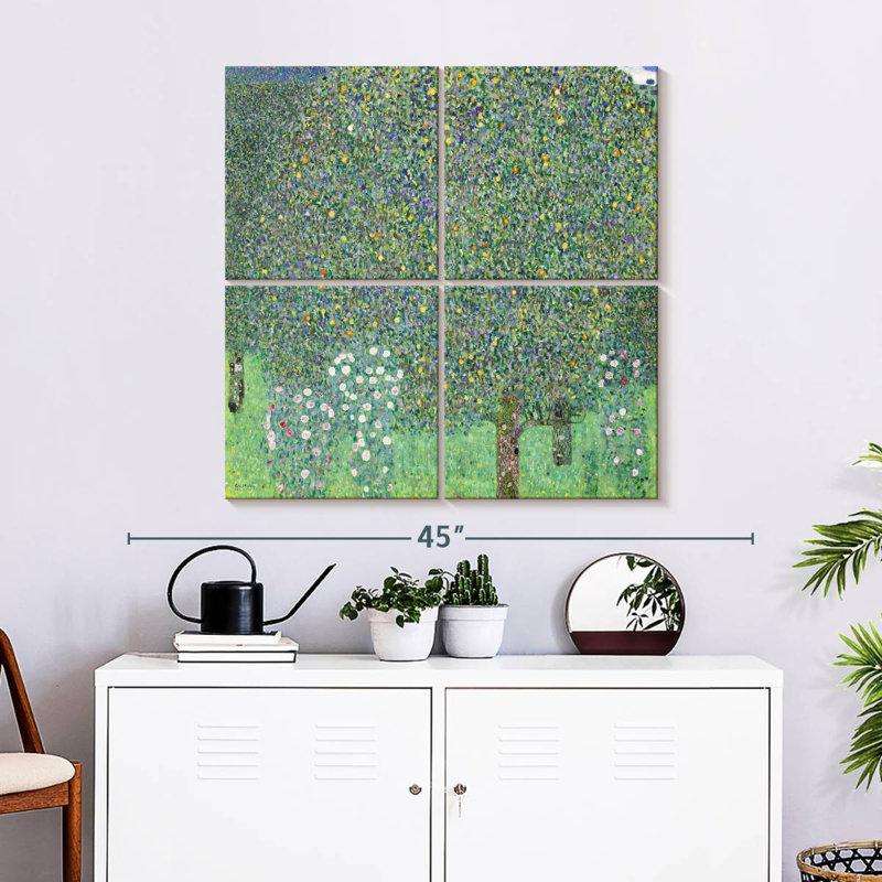 Harnek Rosebushes Under The Trees 1905, H 74 po x l 74 po