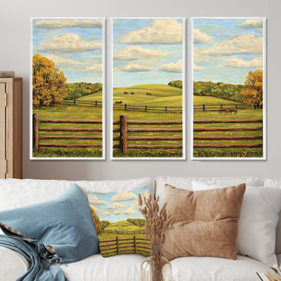 Kentucky Bluegrass Country Charm II - Kentucky Wall Art Print Set