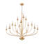 Grand lustre de style chandelier traditionnel / classique à 15 lumières de 39,37 po de largeur pour le salon et la salle à manger-1447253408