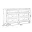 Armoire d'appoint en noyer massif