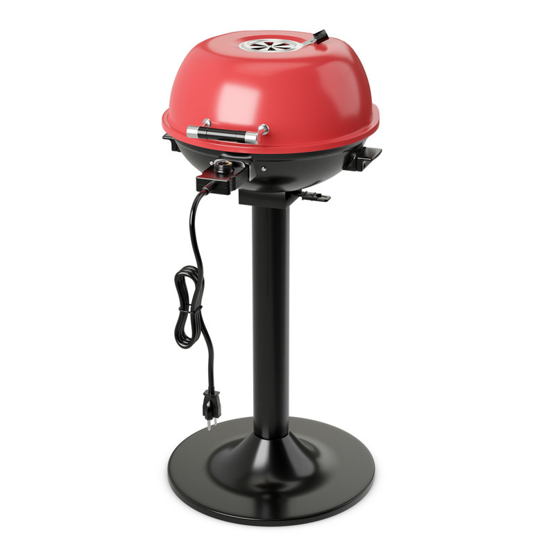 Barbecue électrique sur pied Topbuy, Rouge / noir