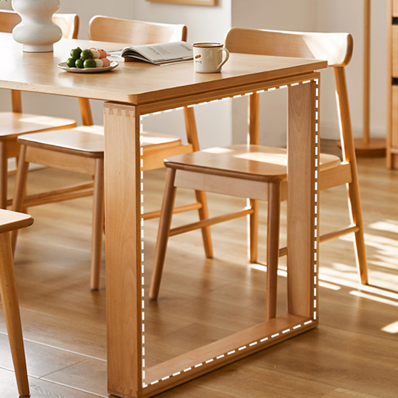 Long table work table Solid wood large board table, 29.52"H x 55.11"L x 31.49"W