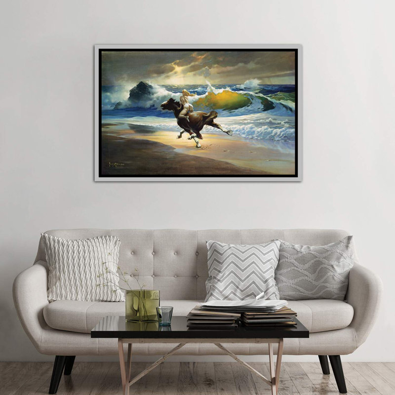 «Wild Ride» - Imprimé, H 40 po x l 60 po x 1,5 po, Cadre argenté