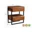 Table de chevet 2 tiroirs Keerat