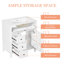 Meuble-lavabo et lavabo Modern Vanities, panneau de fibres à densité moyenne blanc de 30 po