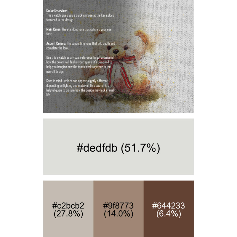 Tapis brun Teddy, Rectangle 2 pi x 3 pi