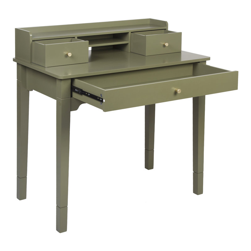 Keaton Desk with Hutch, Green