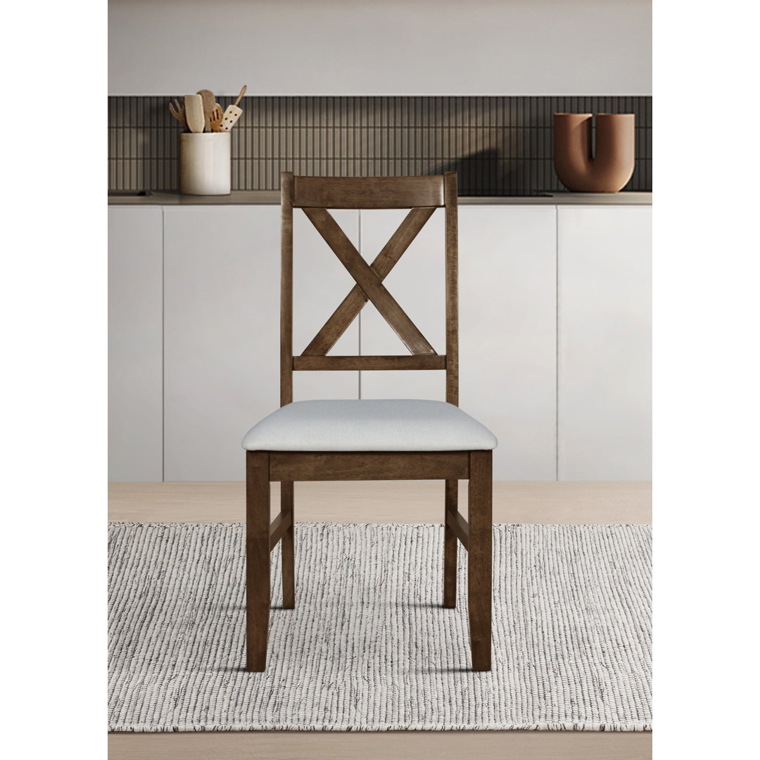 Shawn Cross Back Dining Chair (Set of 4) Laurel Foundry Modern Farmhouse® Leg 