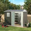 Remise de jardin en métal l 9 pi. X P 6 pi. Avec porte et fenêtre à charnières (54 pi. Ca.)