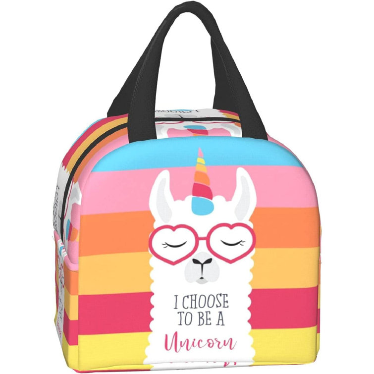 EurCross Modern Lunch Bag for Girls Woman, Canvas Tote Lunch Box