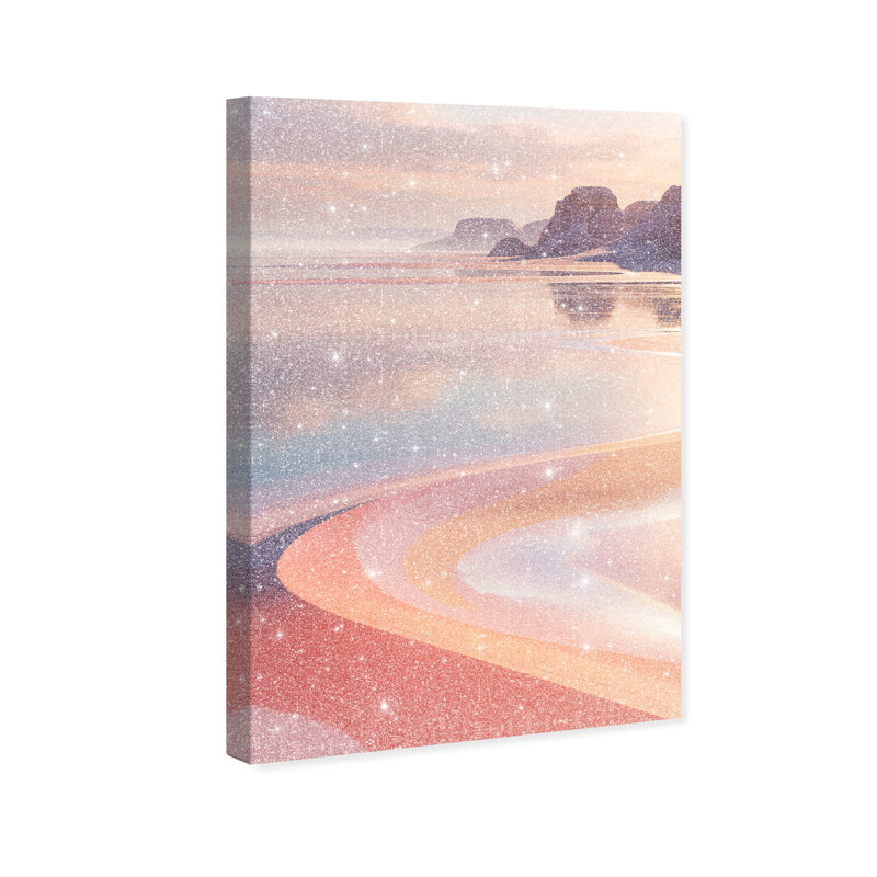 Coastal Dream Abstract Canvas Print by Oliver Gal, Black Frame, 10 x 15, 36"H x 54"W, Gallery Wrapped