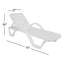 Chaise longue inclinable 74 po Accomac-17283558