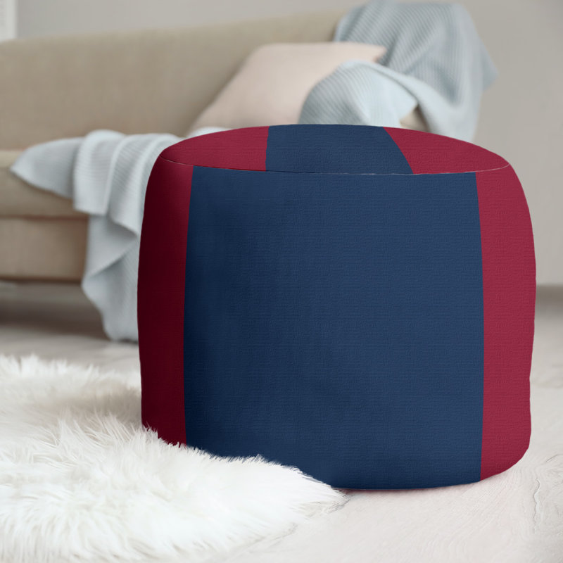 Repose-pieds repose-pieds rond 20,5", Rouge / bleu nuit polaire / rouge, Winnipeg