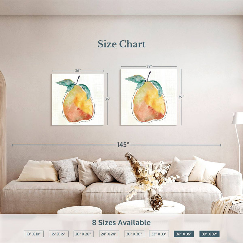 Yarlin Happy Pear, 39" H x 39" W