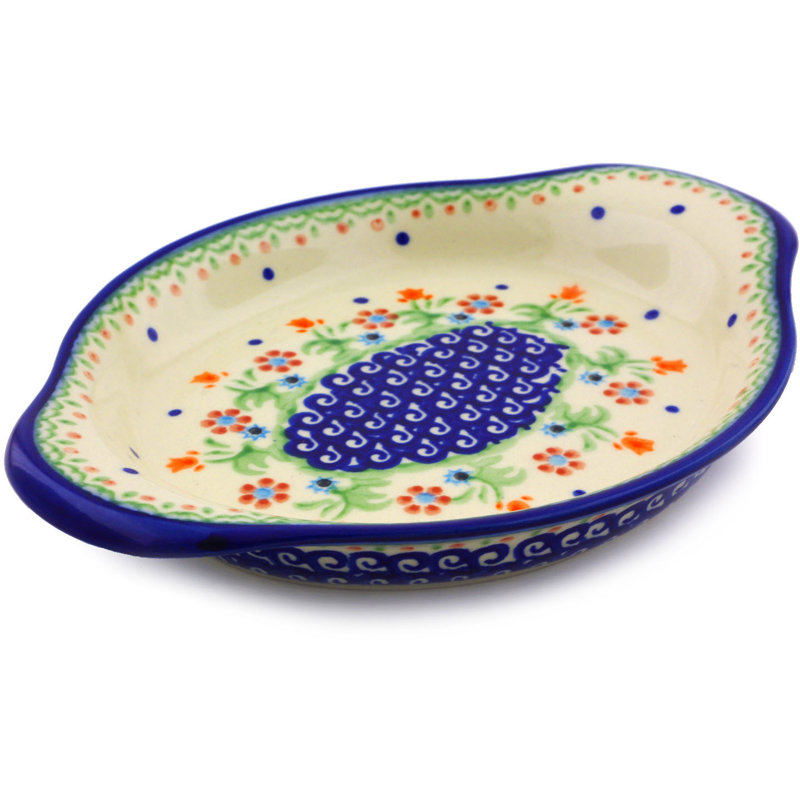 Spring Flowers Stoneware Platter