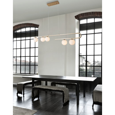 5 - Light Gold Kitchen Island Pendant