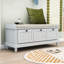 Banc de rangement de style campagnard avec tiroirs, compartiment caché-1907971197