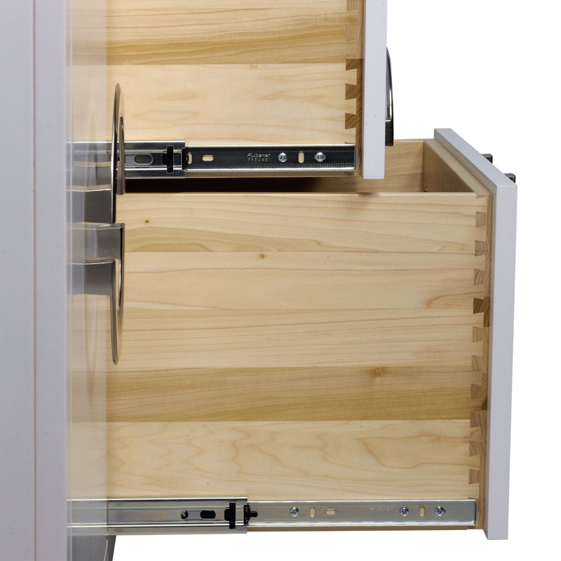 Enclave Unfinished TV Stand for TVs up to 65", White