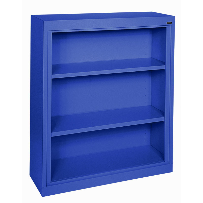 Bookcase, Blue, 42" H x 46" W x 18" D