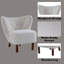 Fauteuil d'appoint moderne en sherpa