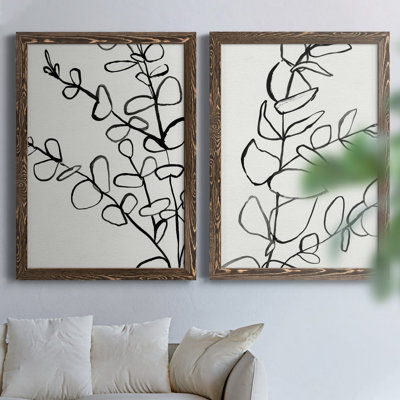 Sprig Contour I Sprig Contour I - ensemble de 2 reproductions d'art sur toile