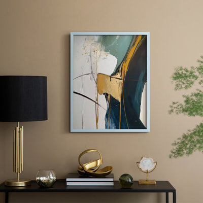Série ABSTRACT DCxxvi, reproduction encadrée - bois massif