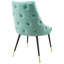 Chaise de salle à manger en velours capitonnée Adorn-9497648