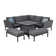 Mattalyn Outdoor Fabric Pulse Square Corner Dining Set - with Rising Table