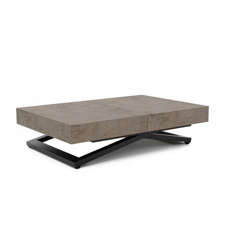Extendable Dining Table, Dark Grey