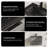 30" Single C.Ash Bathroom Vanity Wall-mounted Floating Vanities with Matte Black Resin Stone Top,2 Drawers Modern-690253350-690253407