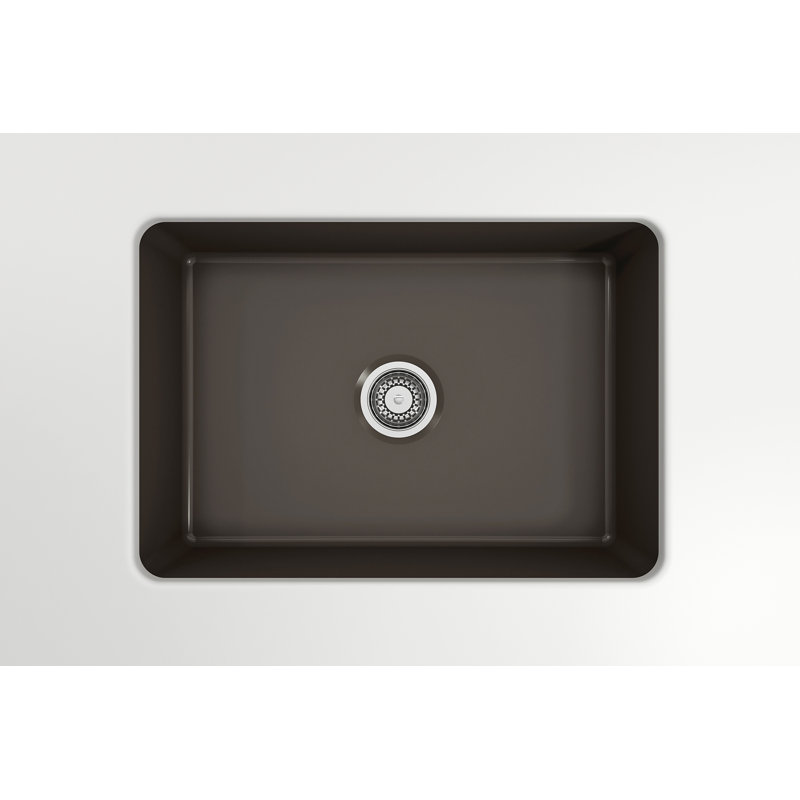 26.75'' L Kitchen Sink, Matte Brown