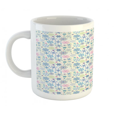 Grande tasse à café flocon de neige