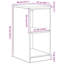 Solid Wood Single Storage Cabinet ( 85cm H x 40cm W x 51cm D)-174257960
