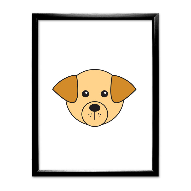 Single Picture Frame Print, Black