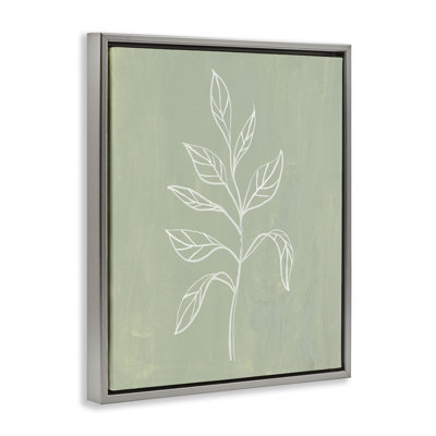 Art mural sur toile flottant Doping Plant Leaves par Patricia Pinto