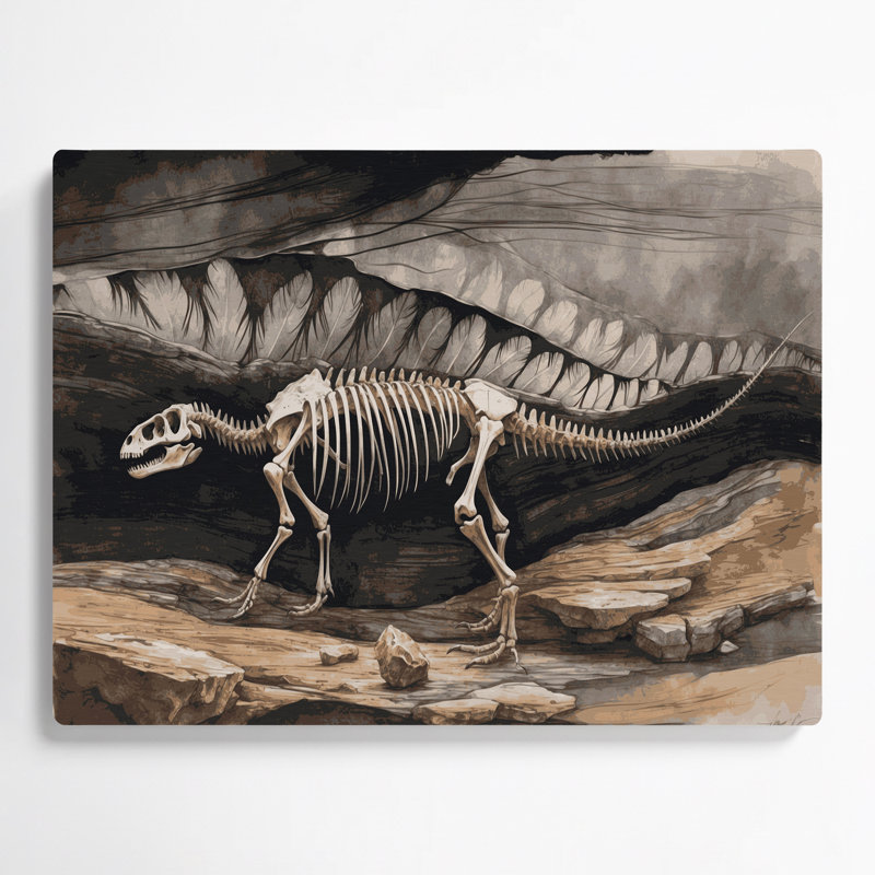«Dinosaur Archeopteryx», art mural en métal gris, H 11 po x l 14 po